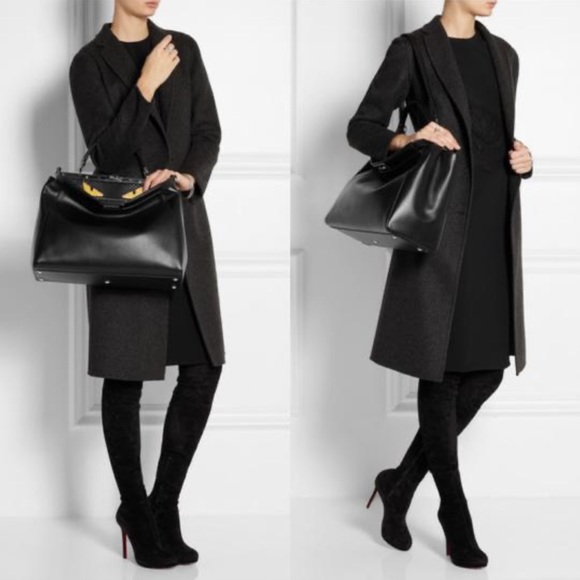 Fendi Handbags - Fendi Monster Eyes Peekaboo Bag, Black/Yellow